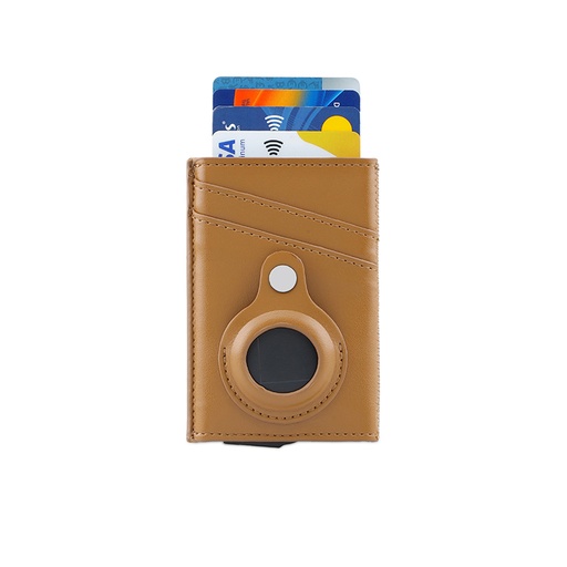 TROMSI - PU Card Holder with Air Tag - Tan