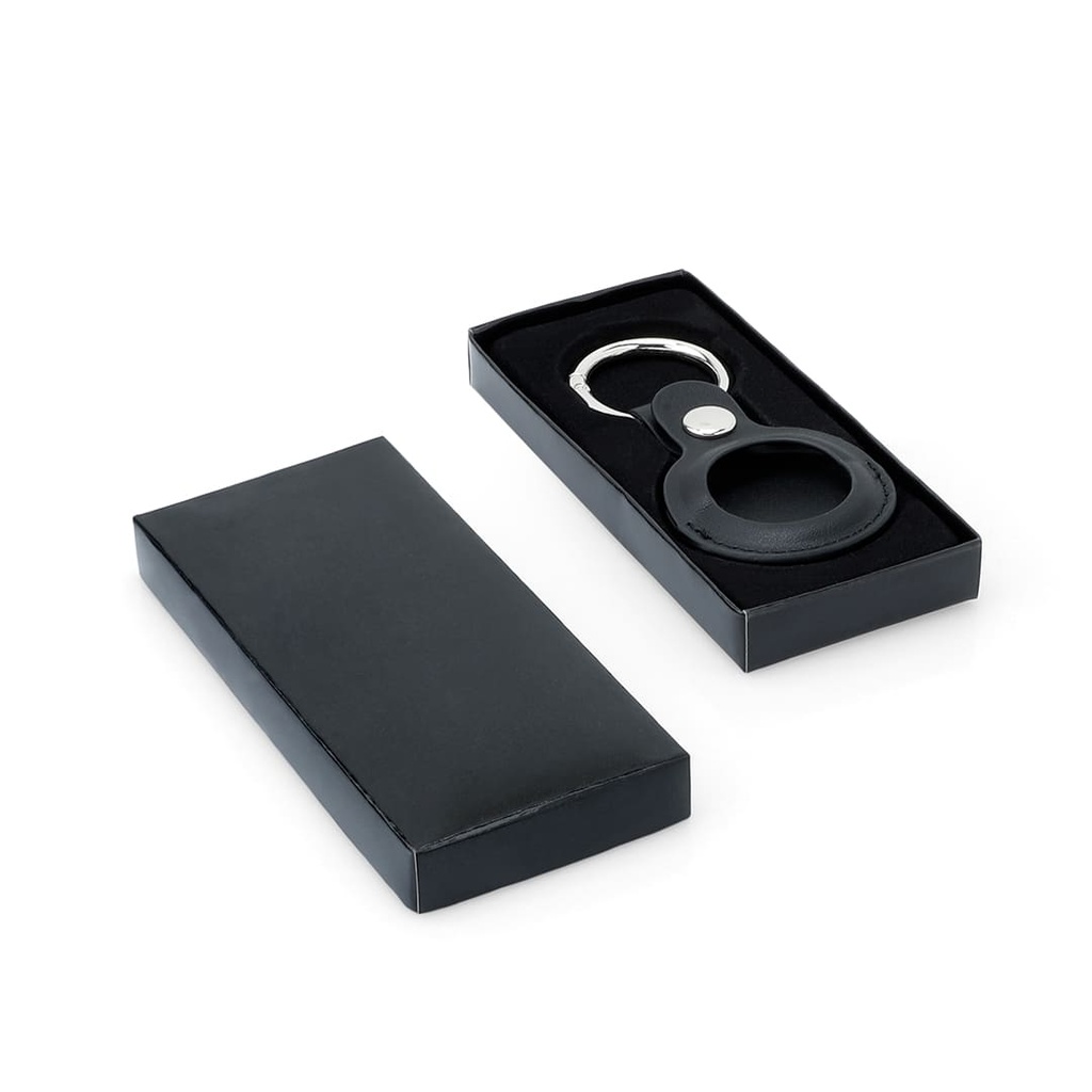 LEEVI - Santhome® PU Keychain with Santhome Tag pocket - Black