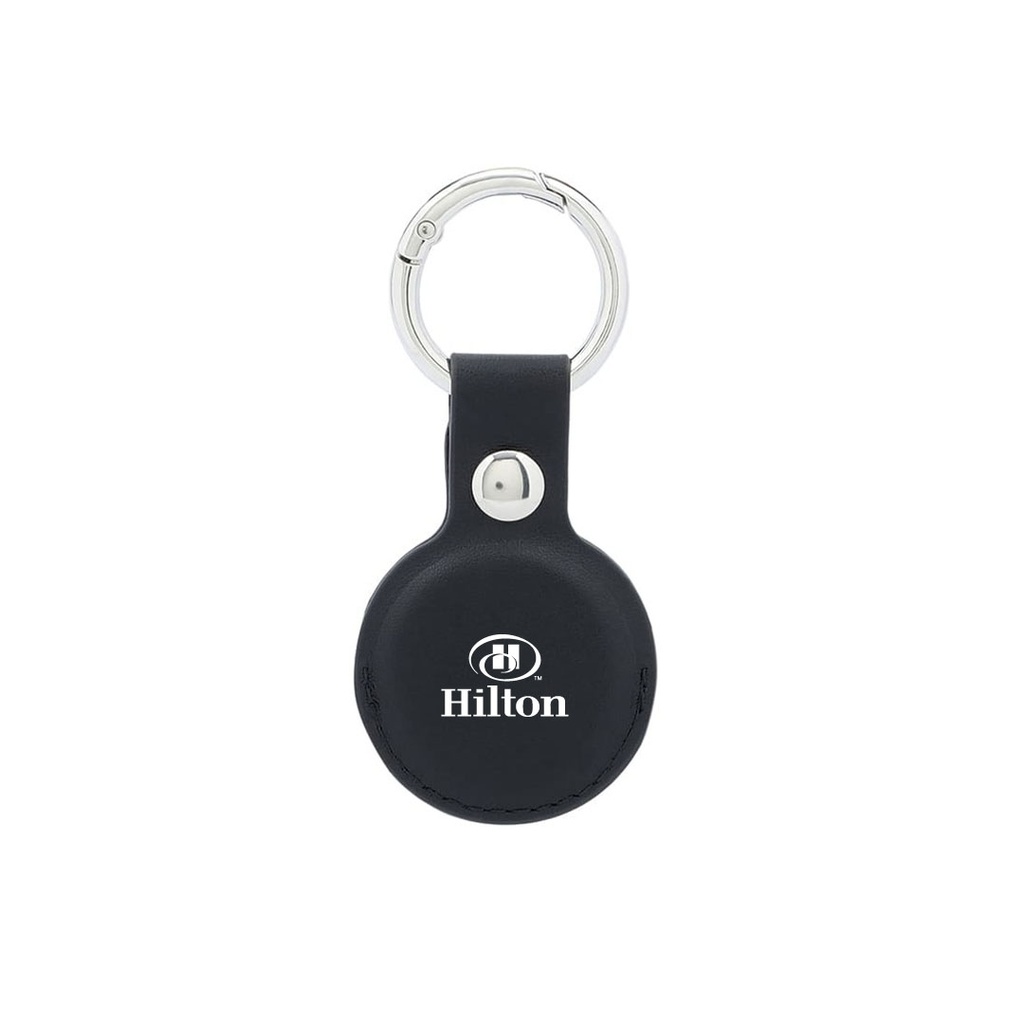 LEEVI - Santhome® PU Keychain with Santhome Tag pocket - Black