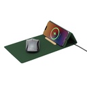 BLACE - CHANGE ZERO Recycled PU 15W Wireless Mousepad & Desk Organizer - Green