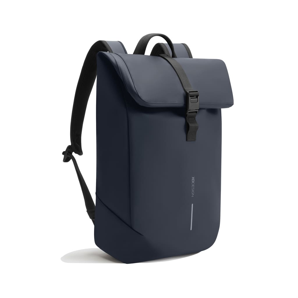  Urban Water Resistant Flap-top Backpack - Navy