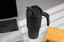 FORZA 360 - Hans Larsen Recycled Stainless Steel/ PP Tumbler with 360 Branding - Black
