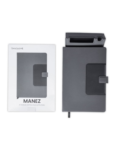 MANEZ - Santhome A5 Notebook with Phone Stand and Pen Holder