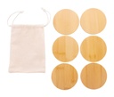 BAMBI SET - eco-neutral Set of 6 Bamboo Coasters