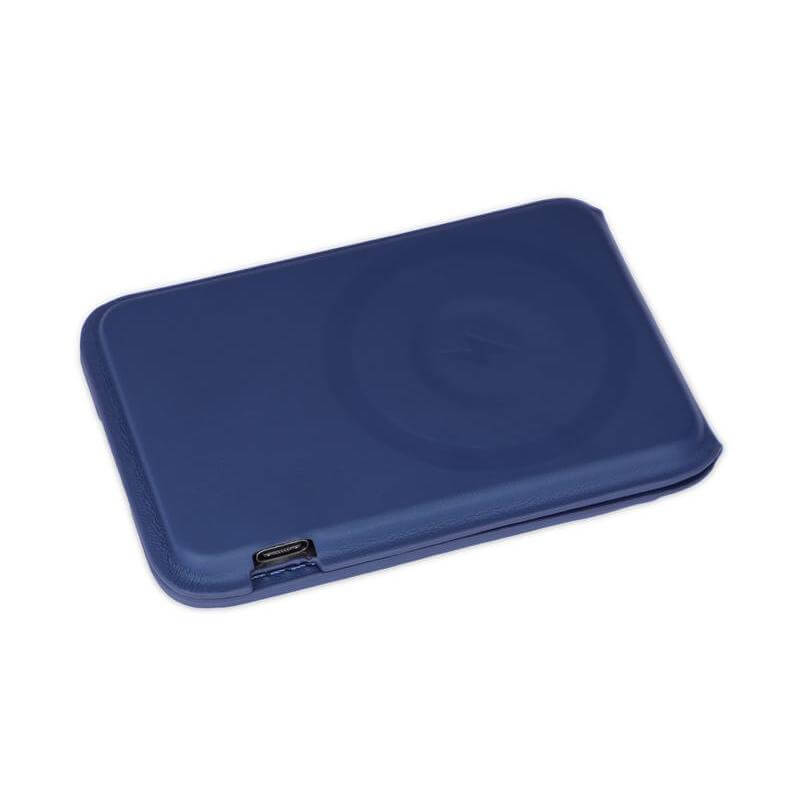 MAG3 - Giftology 3-in-1 Magnetic Wireless Charger Card Holder - Navy