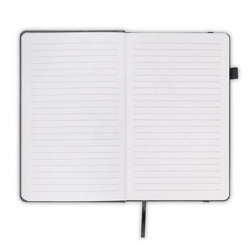 FAROE - Santhome A5 PU Hard Cover Notebook with Pen Loop - Black