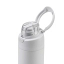 AERO SIP - Hans Larsen Recycled Stainless Steel Bottle with Dual Sip Lid - White